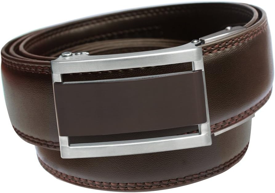VinicioBelt Manhattan Venetian Bronze Leather Belt 46-47 Brown
