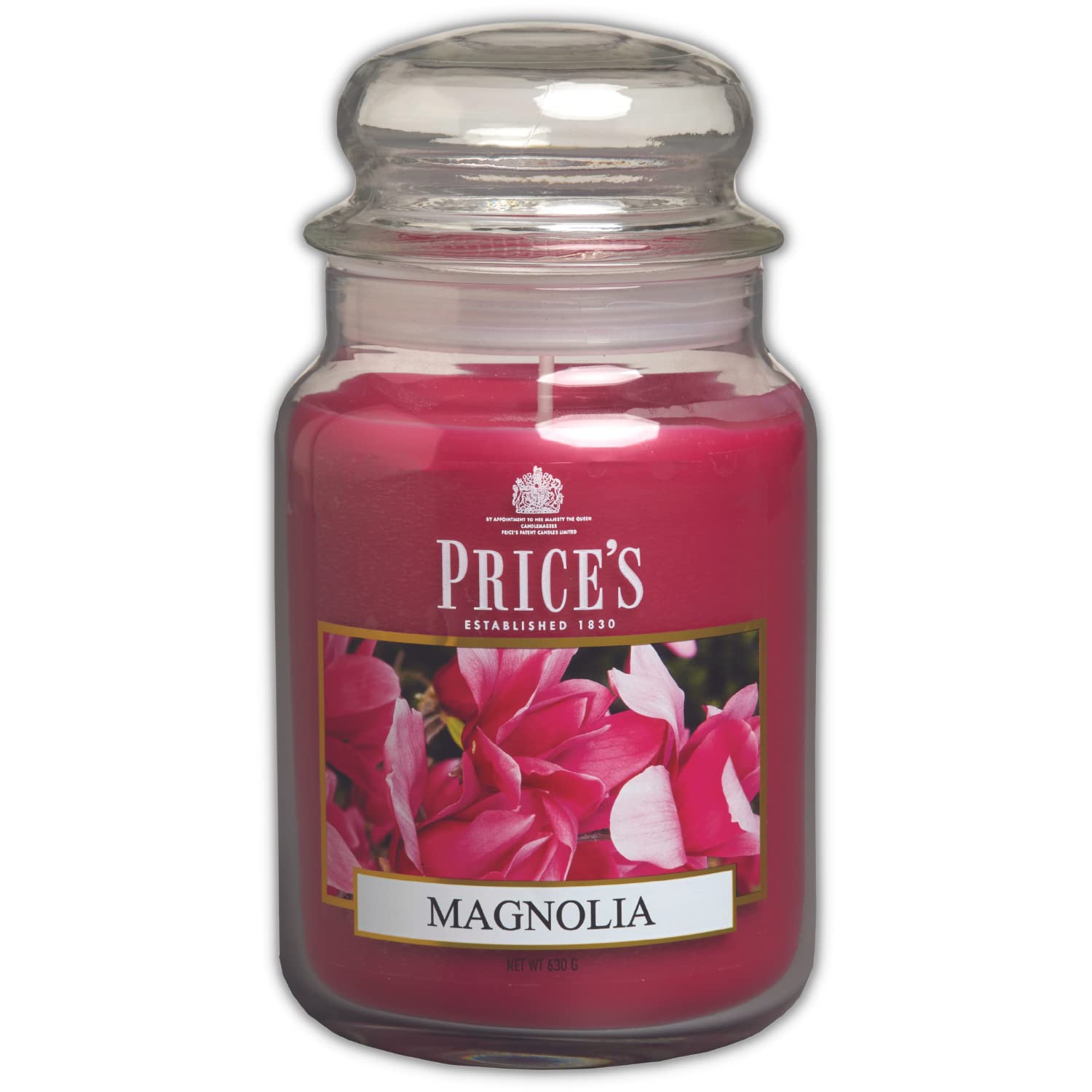 Price's - Vela en tarro grande Magnolia – Dulce, deliciosa, fragancia de calidad – Aroma de larga duración – Hasta 150 horas de tiempo de combustión
