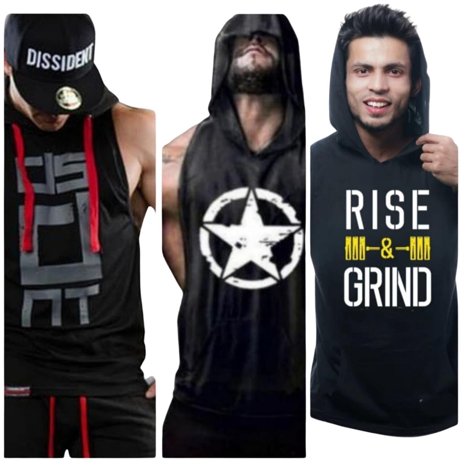 Backbone1 Combo 3 Pcs Polyester Synthetic Stringer Vest for Men, Gym Vest, Sleeveless Vests_250-picture-22