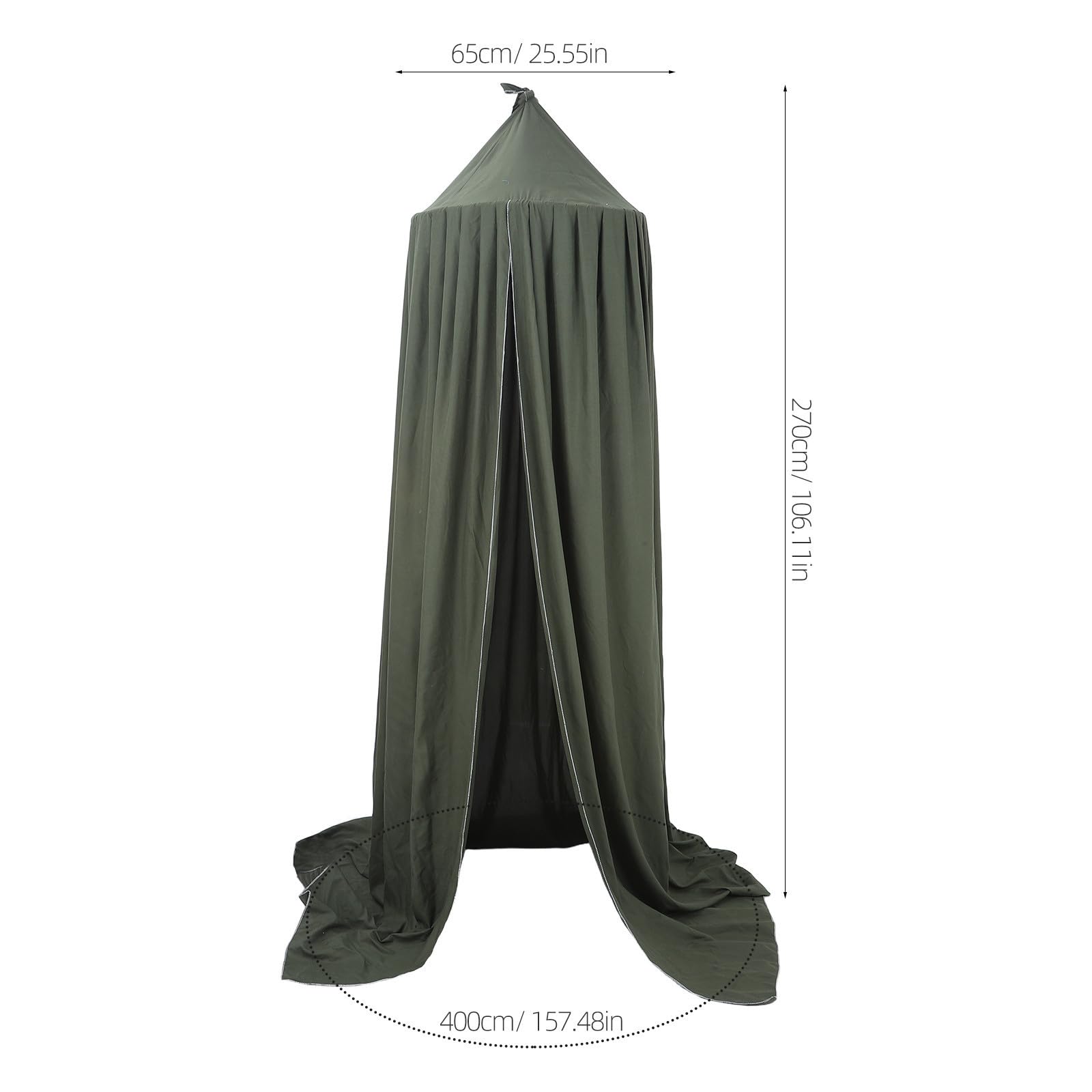 Cabilock Dosel Infantil Redondo de Cúpula para Cuna, Poliéster Lavable