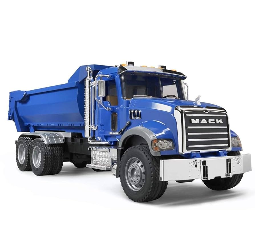 Amazon.com: Bruder 02823 MACK Granite Halfpipe Dump Truck