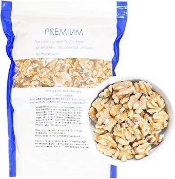 Amazon.co.jp: プレミアム クルミ （生）くるみ 1㎏ 化学農薬/化学肥料