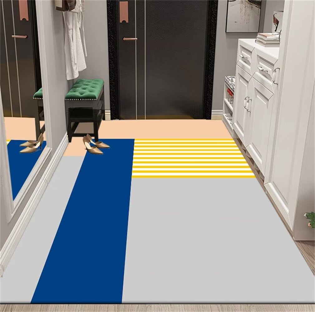 Tapis de chambre doux gris bleu 200x300cm antidérapant