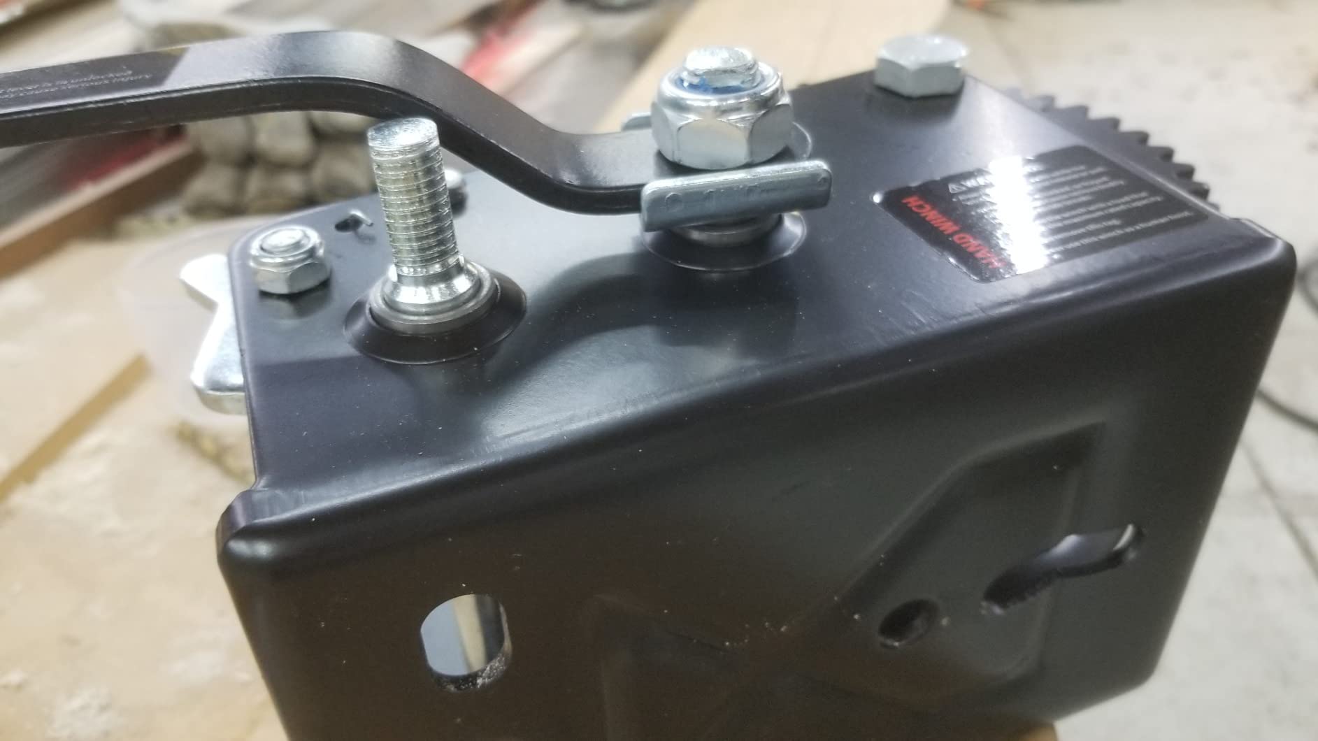 8/mo Finance Kolvoii Boat Trailer Winch 1200lbs with 8m (26 Ft) Steel Rope, Hand Winch Two