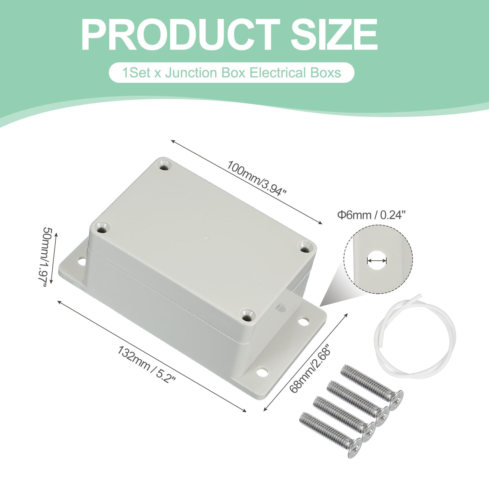 PATIKIL 100x68x50mm Junction Box - Image 2