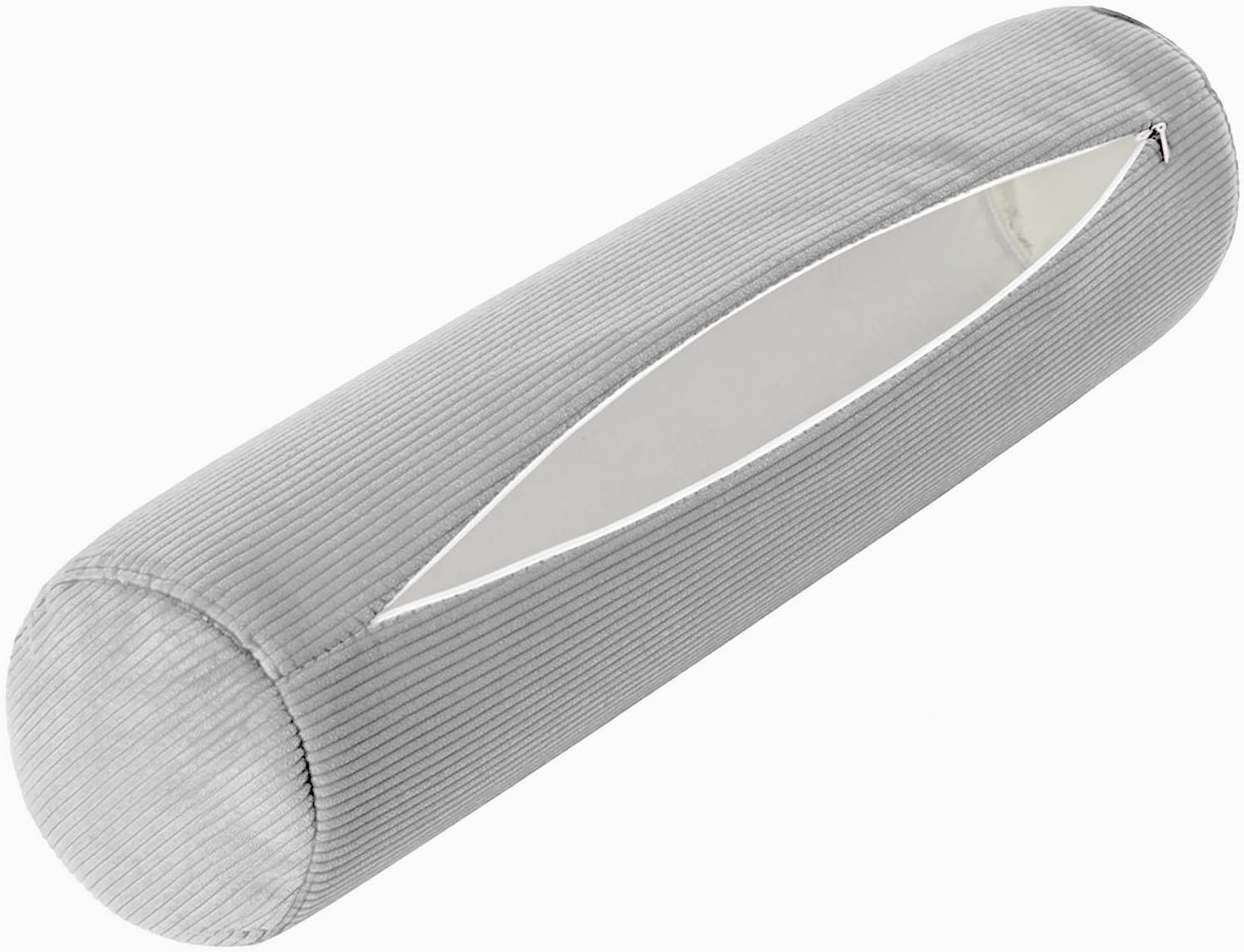 Neck Roll Pillow Case Cover Only - Cervical Pillowcovers with Zipper Cylinder Soft Bolster Pillowcases for Cylindrical Cushion(3,80x12cm/31x5")