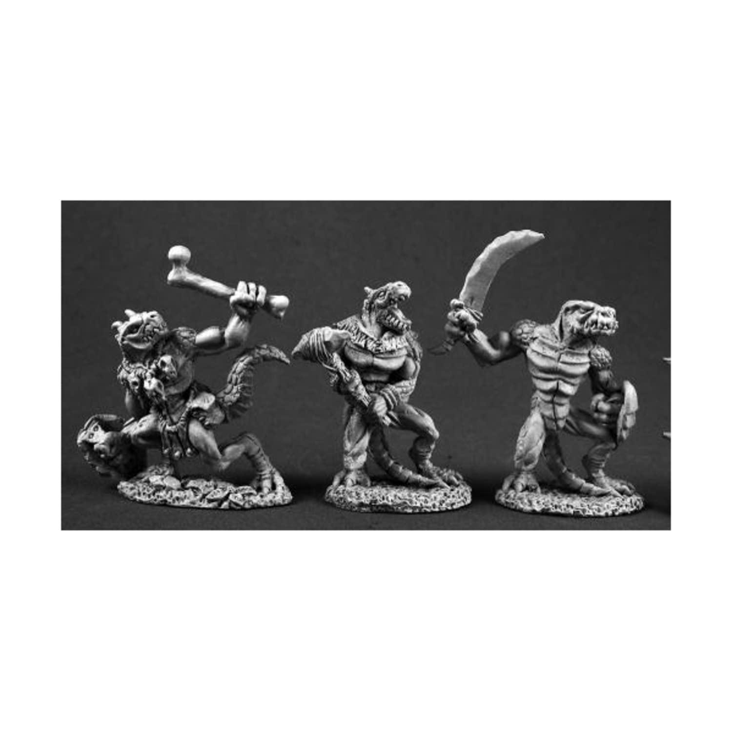 Reaper Miniatures Lizardmen II - 28mm Scale Unpainted Metal Fantasy Figures