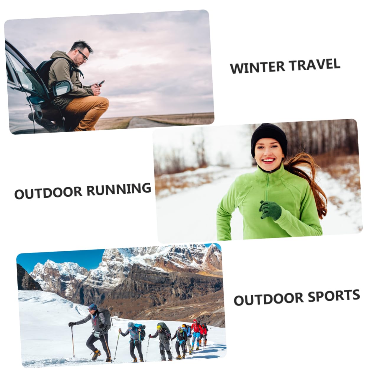 ROMISBABA Men's Windproof Cap Ear Flaps Trapper Hat Pilot Beanie for Cold Days Casual Fashion Hat Green