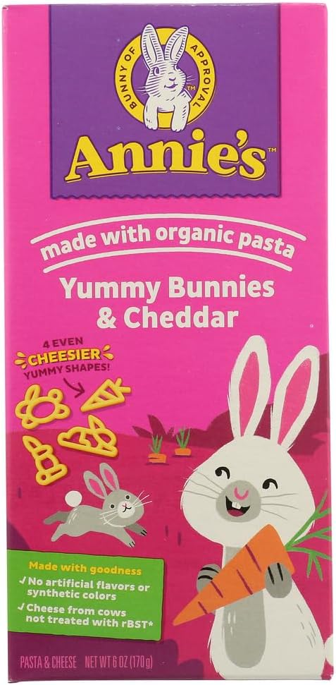 Bunny Shape Pasta & Yummy Cheese, 6 oz, 6 pk