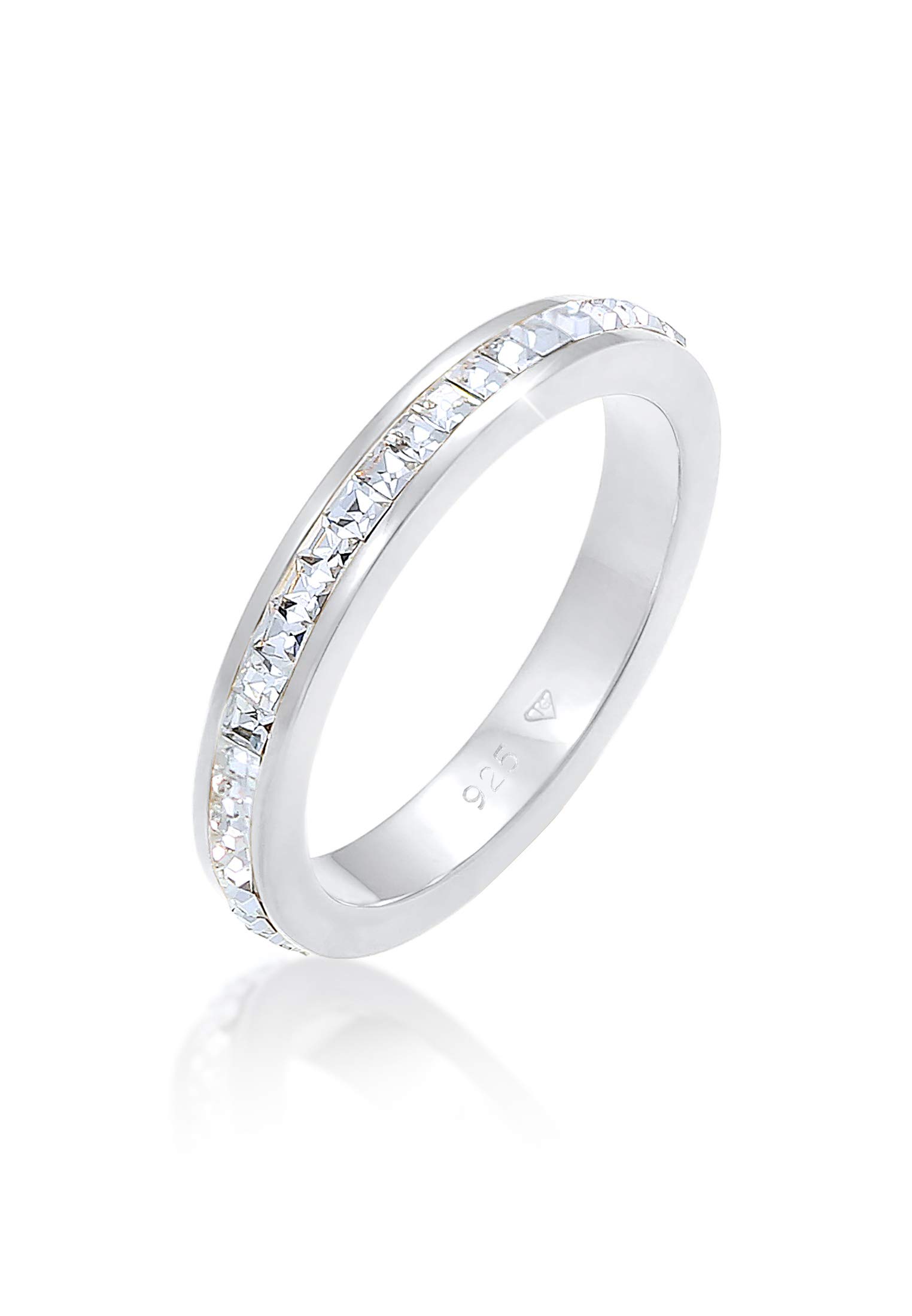 Elli PREMIUM Ring Women Elegant Simple with Crystals in 925 Sterling Silver