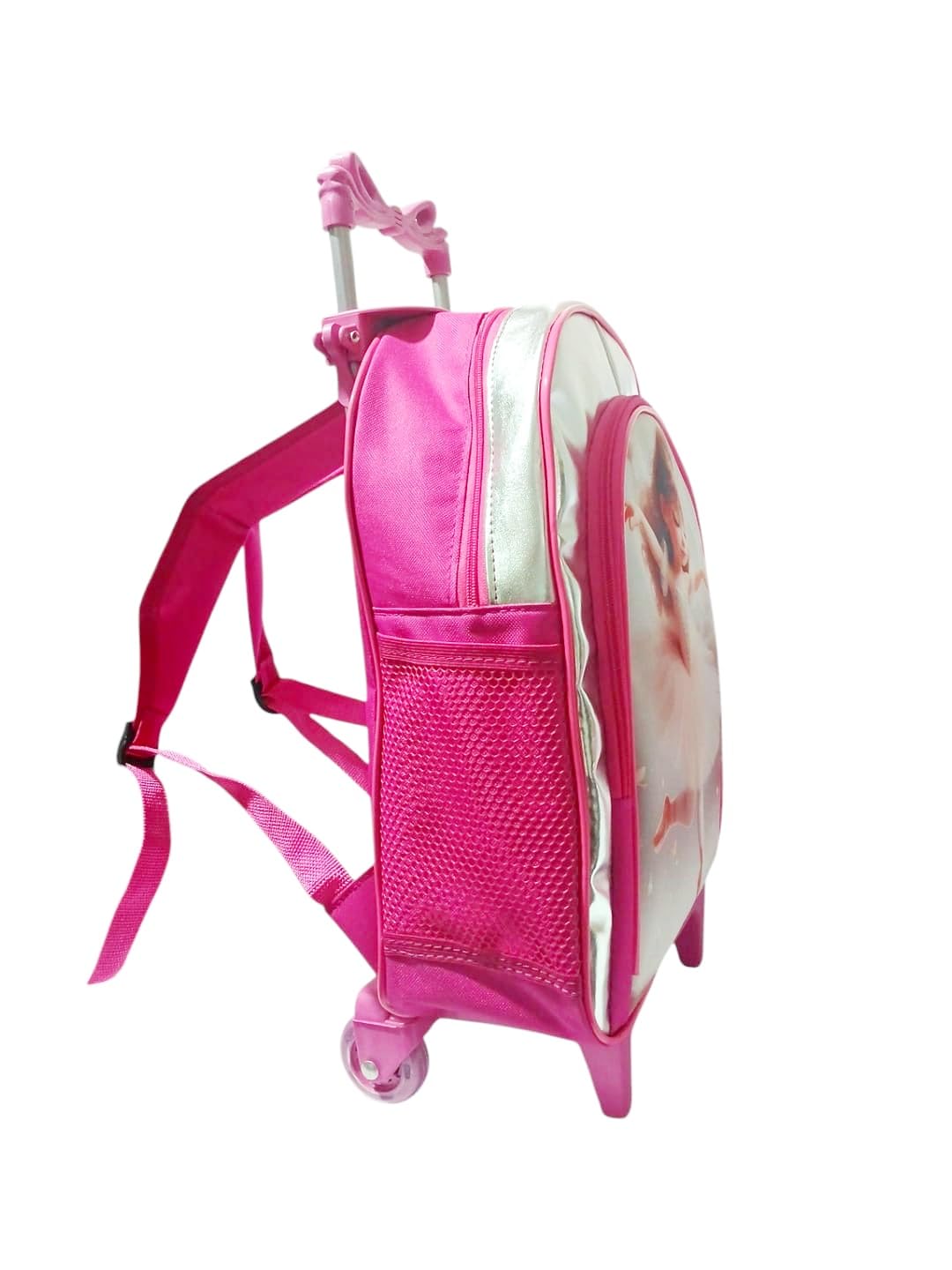 Mochila Infantil com Rodinhas, Design de Bailarina, 2 Compartimentos, Rosa em promoção! Veja a oferta e mais achadinhos de Mochilas escolares 3 Hoje é o melhor dia para comprar Mochila Infantil com Rodinhas, Design de Bailarina, 2 Compartimentos, Rosa com aquele preço maroto! Promoção! Aproveite a oferta! 3