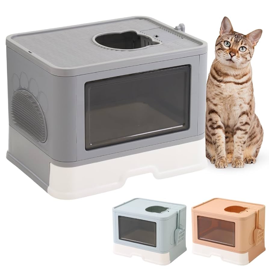 ドーム型猫用トイレ｜グレー ドーム型猫用トイレ｜グレー Amazon | 猫トイレ ドーム型 猫用