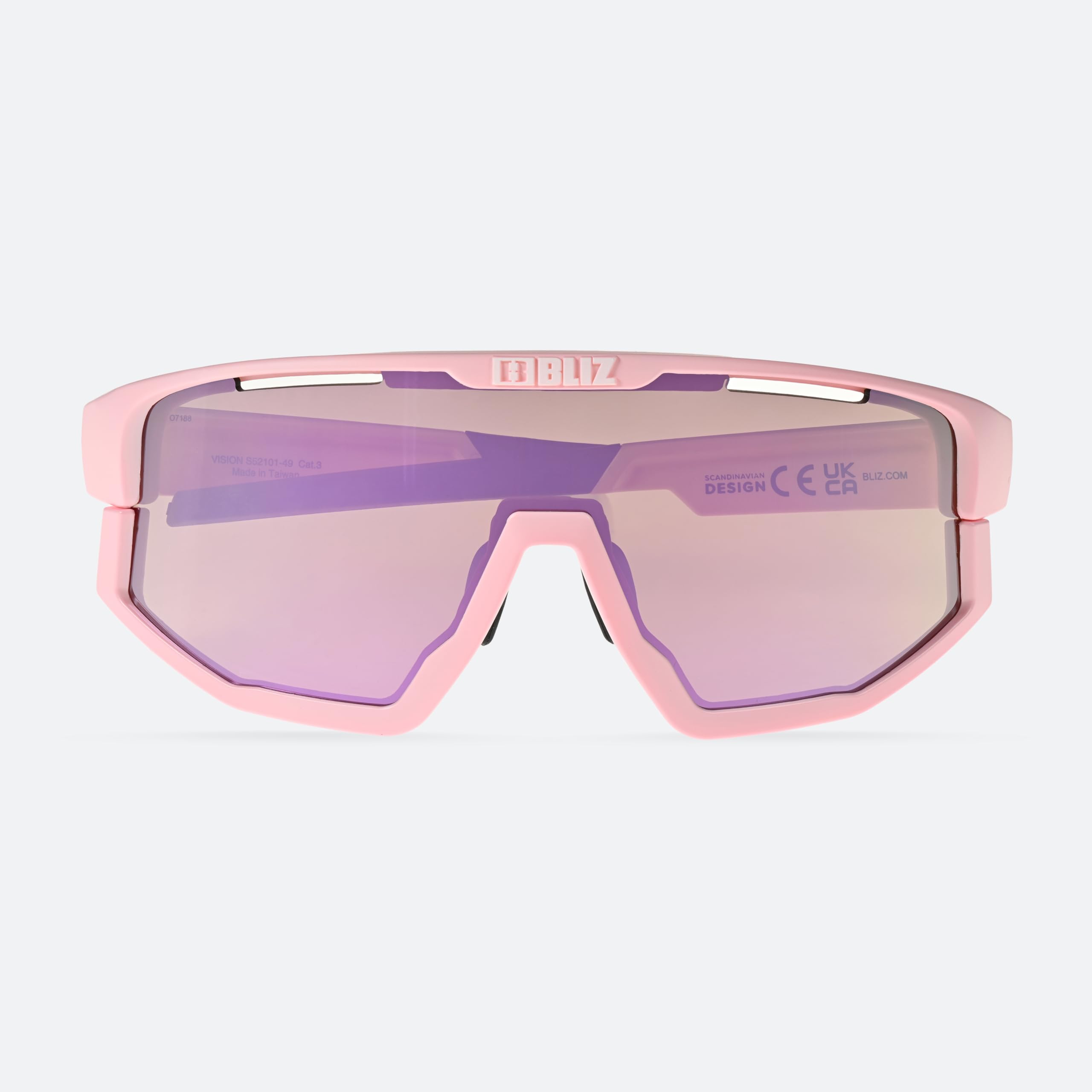 Bliz Vision Sonnenbrille Matt Powder Pink Brown Rose Multi