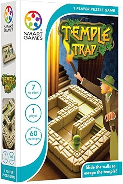 Smart Games - Temple Trap, Puzzle Game with 48 Challenges, 7+ Years