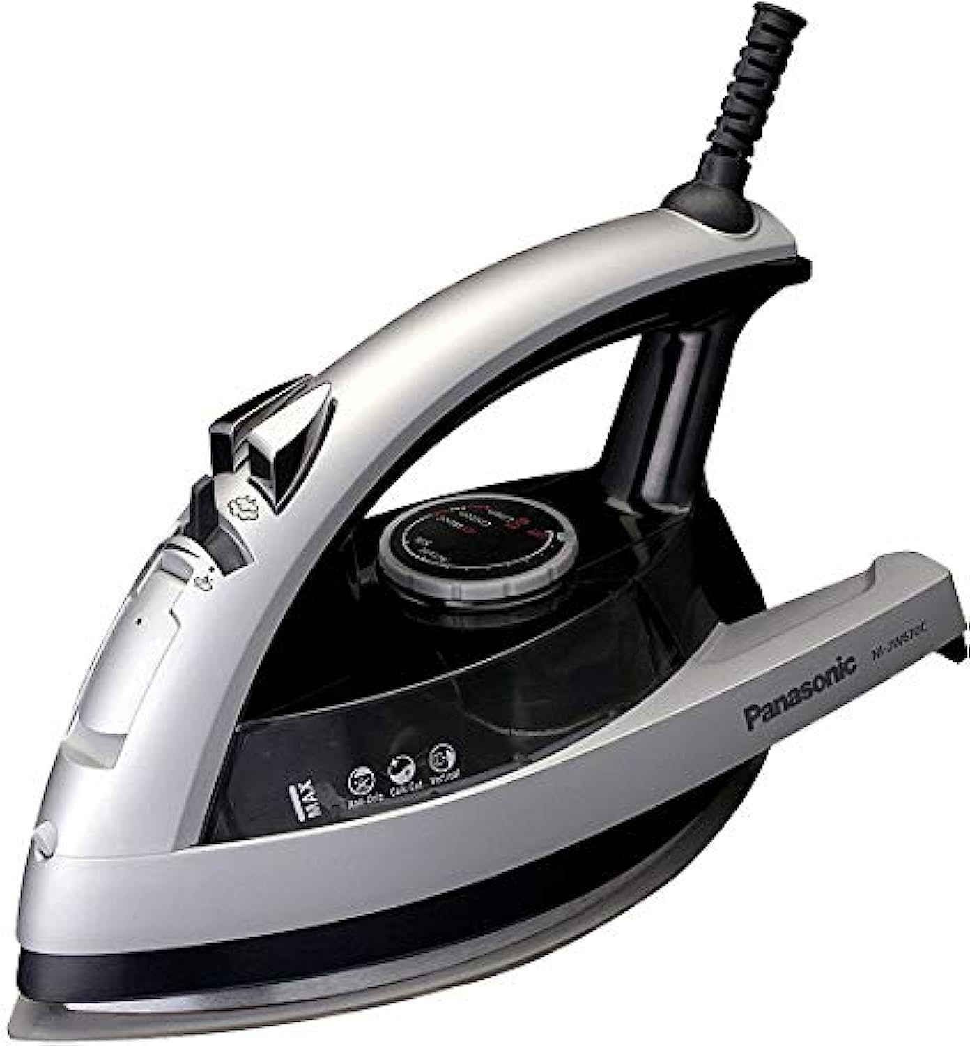 Panasonic Steam Iron Powerful NIJW670 Black and Silver