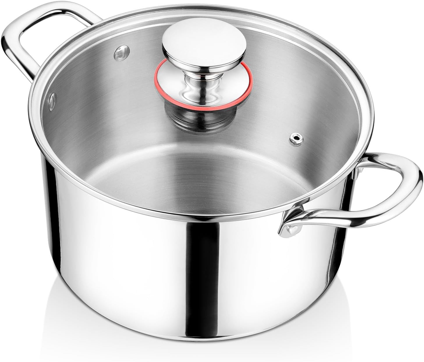 Onader 4 Quart Stock Pot 18/10 Stainless Steel Cooking Pot