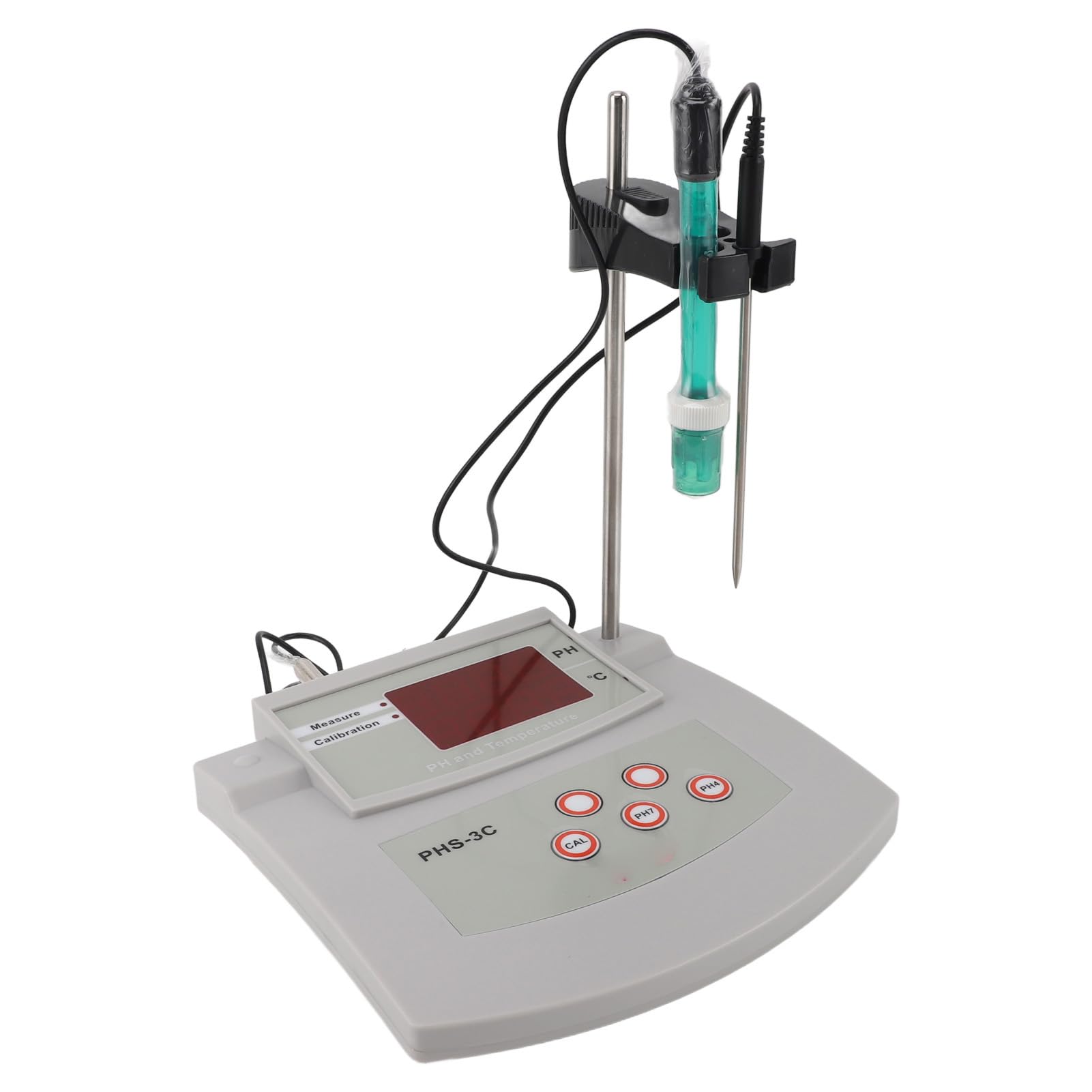 PH-mètre de Laboratoire de Paillasse, PH-mètre de Laboratoire Numérique avec une Précision de de 0,01, Calibrage Automatique en 2 Points et Stockage de Données, pour (Prise UE 230V)