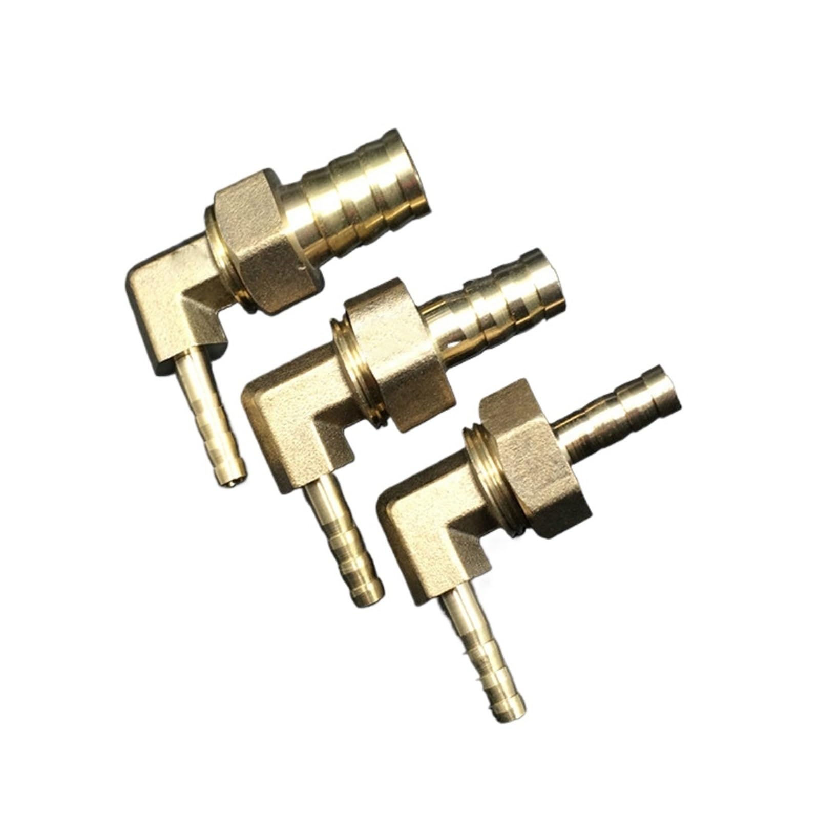 AARTERZZA 1pc 14mm-19mm Hose Barb Elbow Reducing Coupling Brass Hosetail Reducer Coupler Connector Water Gas Oil