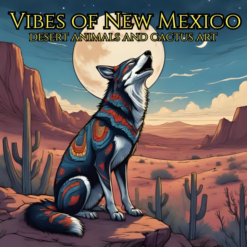 Vibes of New Mexico: Desert Animals and Cactus Art