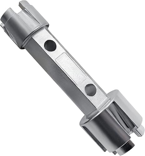 Llave removedor de drenaje de bañera - Herramienta de aleación de zinc de doble extremo para baño y casa de baños