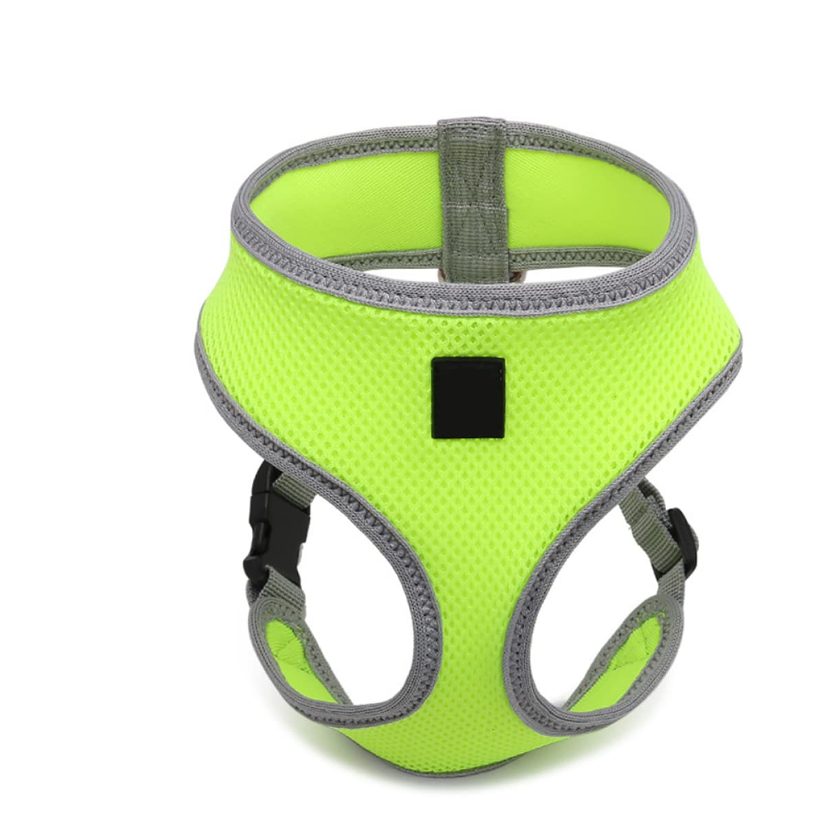 POPETPOP 3pièces pour Chiens Et Chats Gilet De Sécurité Ajustable Fluorescent Vert Ceinture De Traction Confortable pour Animaux De Compagnie