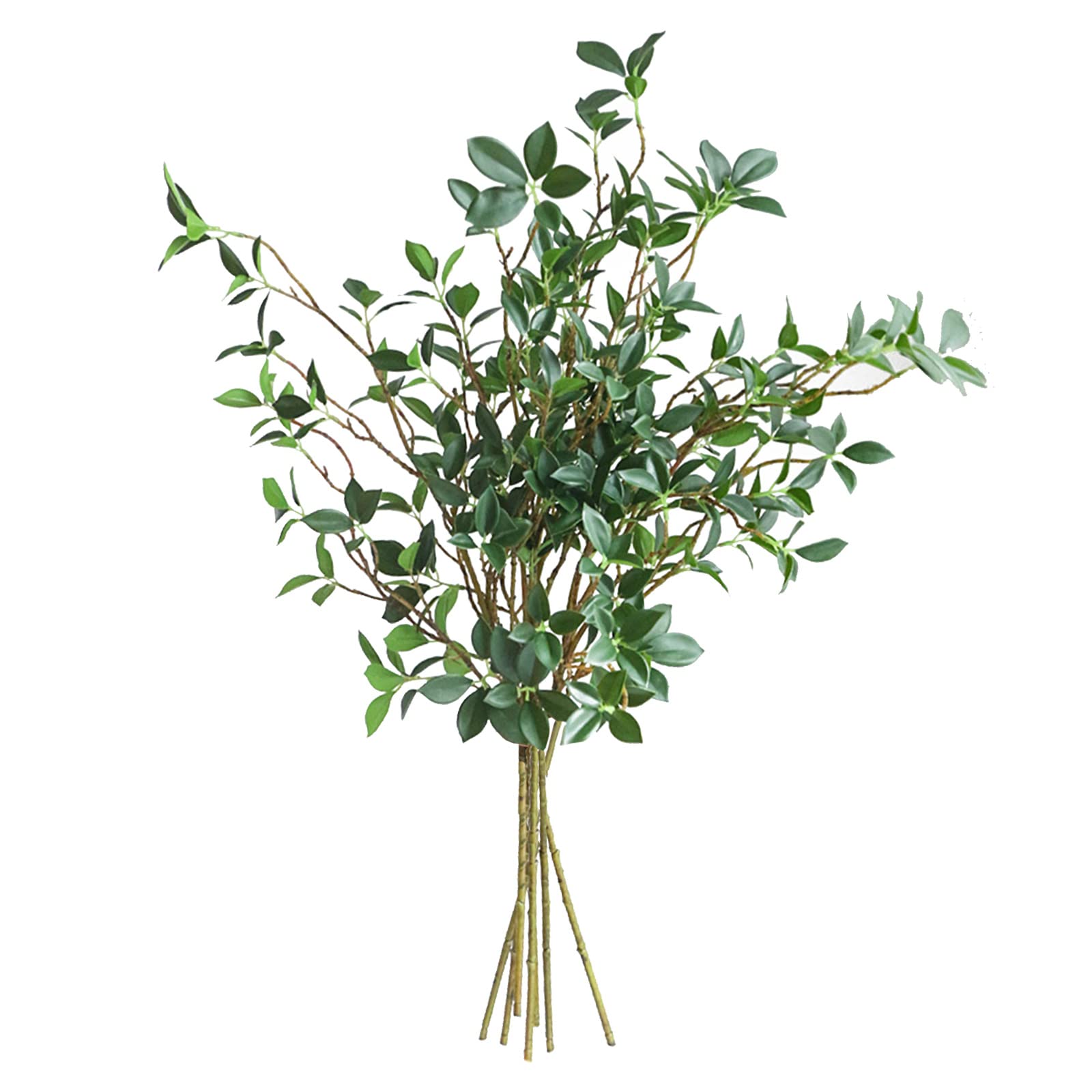 Amazon.de: JUOPZKENN 6 Stck Knstliche Grne Stngel, Simulierte  Banyan-Bltter, Hintergrund, Lange Zweige, Dnne Bltter, Knstliche  Pflanzen fr Blumenarrangements, Vasen, Blumenstrue, Grne(#1)