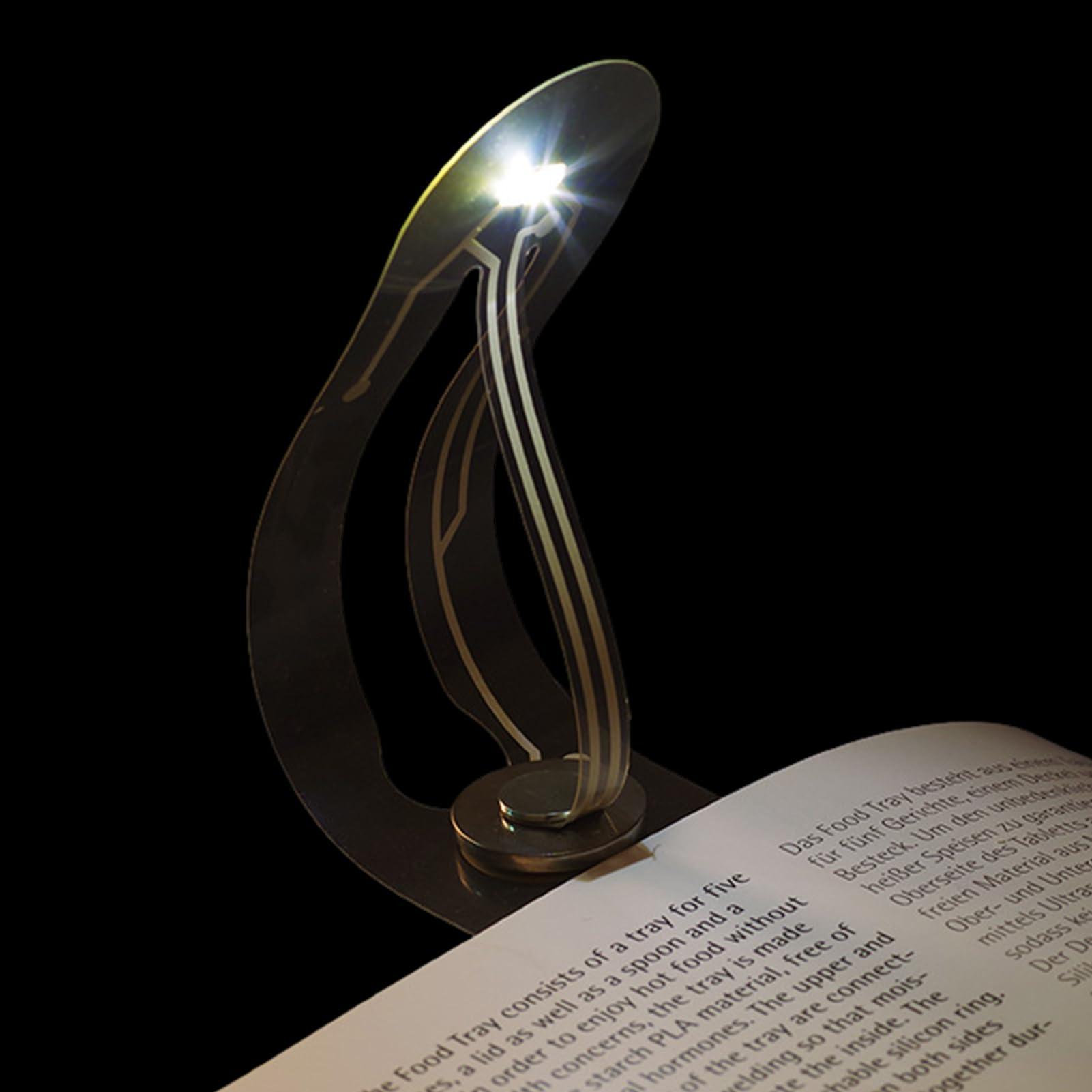 Whrcy Book Lights | Thin Bookmark Lamp Lightweight - Battery Replaceable Reading Light for Travel, Business Trips, Dormitories, Classroom, Camping
