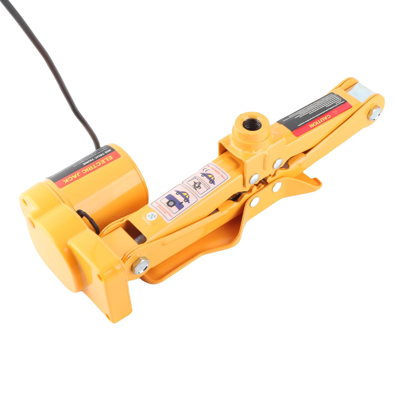 Keenso Podnośnik Elektryczny 3 Tony 12 V DC Podnośnik Elektryczny Samochodowy z Przyciskiem Sterowanie Zasięg Podnoszenia od 12 do 35 Cm Przenośna Walizka do Przechowywania SUV-a Van Garaż Przydrożna