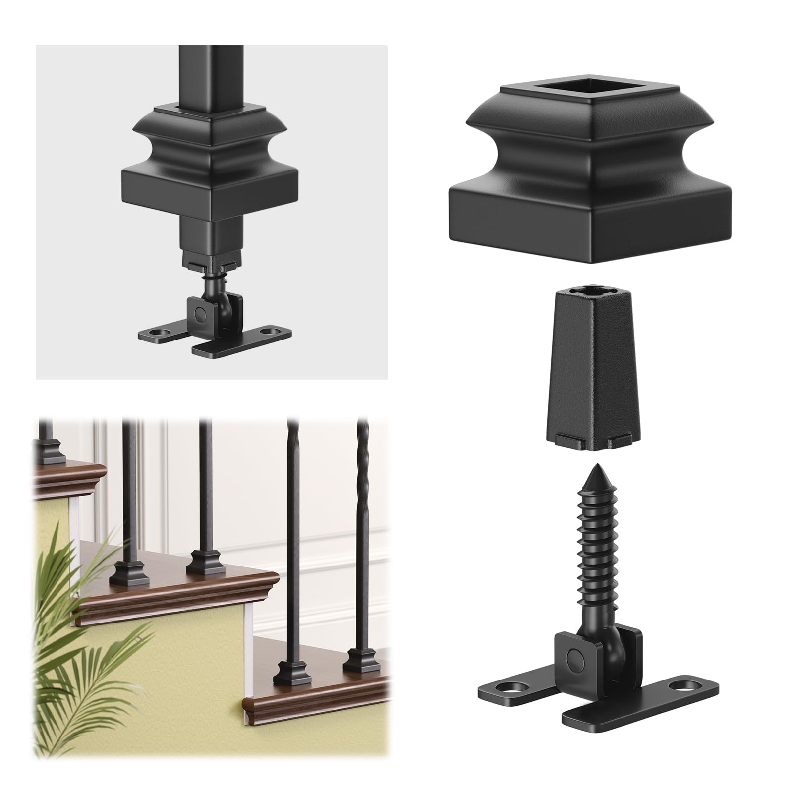 Photo 1 of DIY DECK Baluster Connectors with Flat Shoes