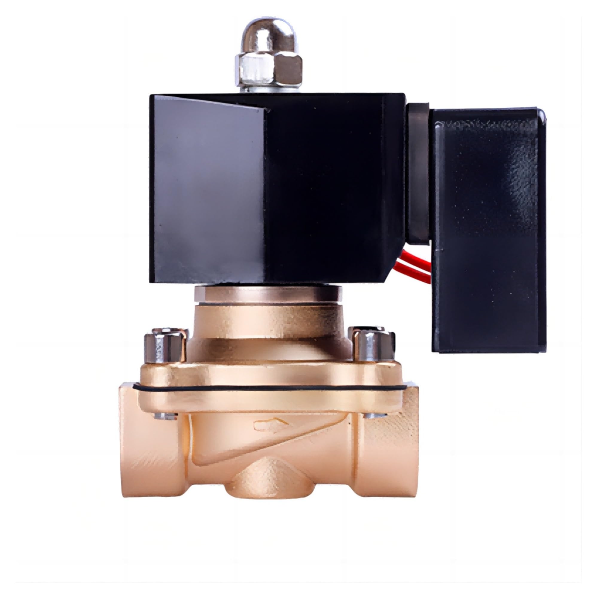 Pihwguvd Onesize 1" Brass Non-Hot Normally Closed Solenoid Valve 220V 12V 24V For Long-Time Working(Dc24)