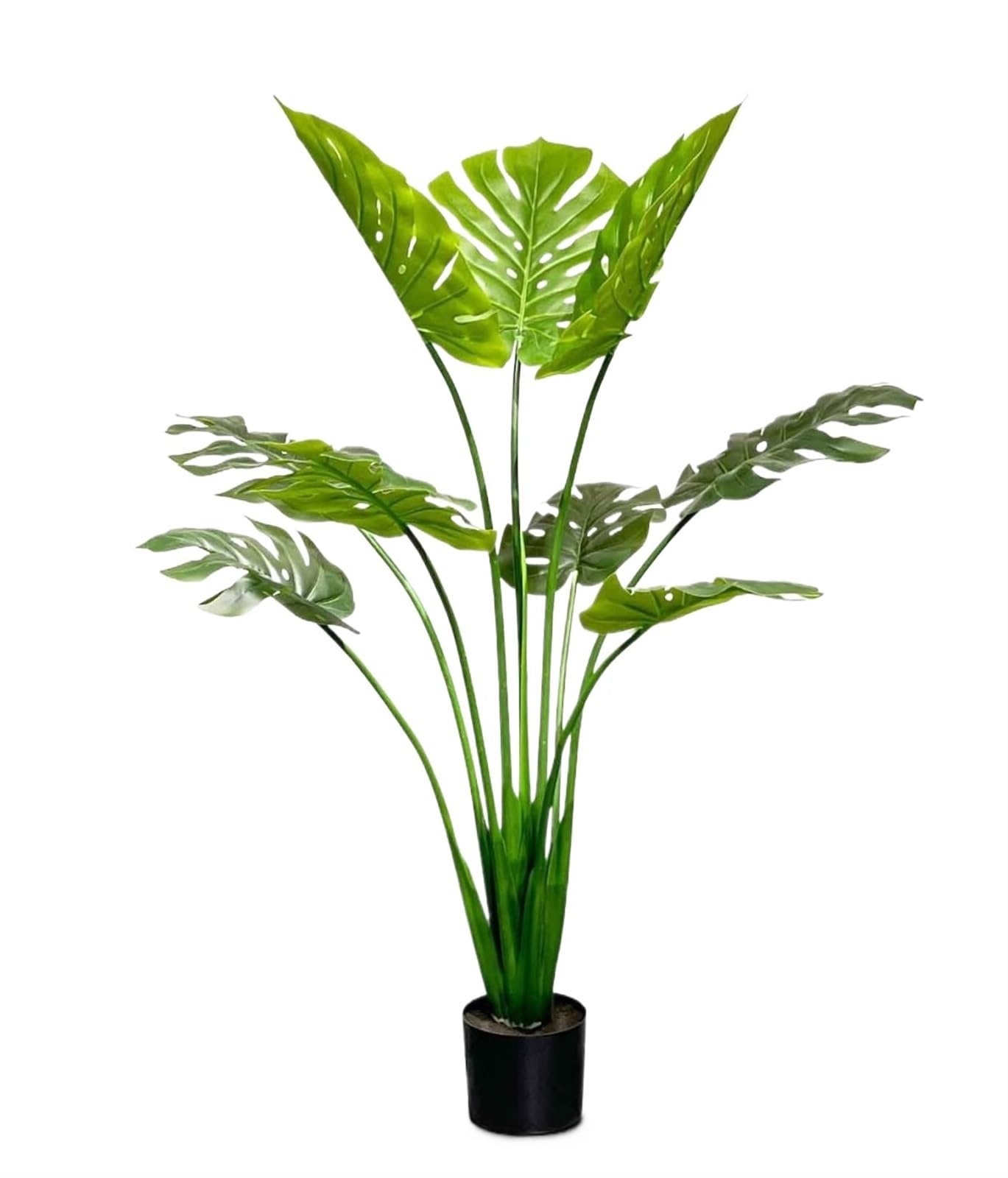 AYCDL Fake Tree Artificial Tree Faux Tree Artificial Monstera Plant 4FT Tall Fake Faux Tropical Floor Plants Indoor Decorative House Palm Trees Artificial