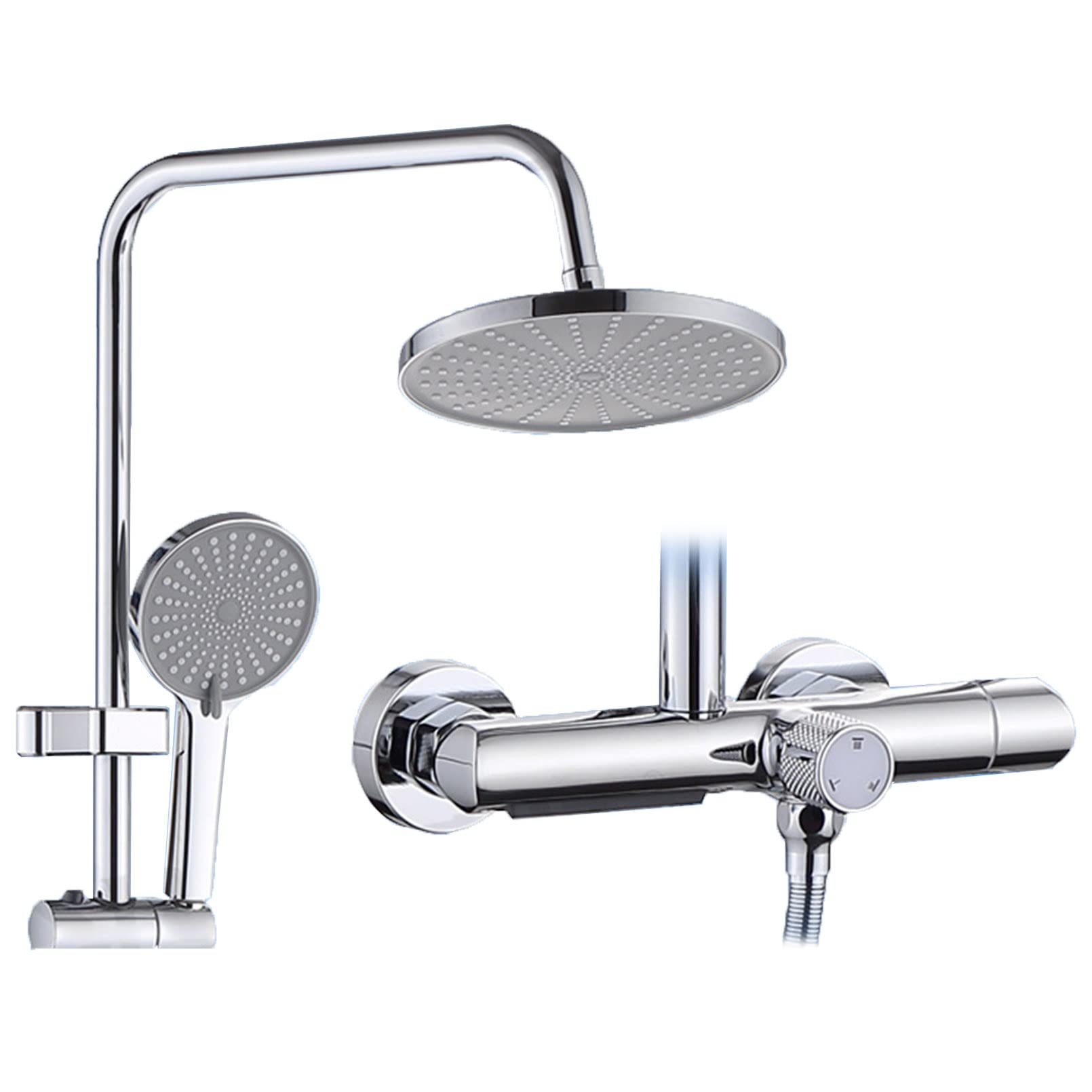Pomme de douche pluie facile à nettoyer pour éliminer le calcaire et optimiser la pression de l'eau