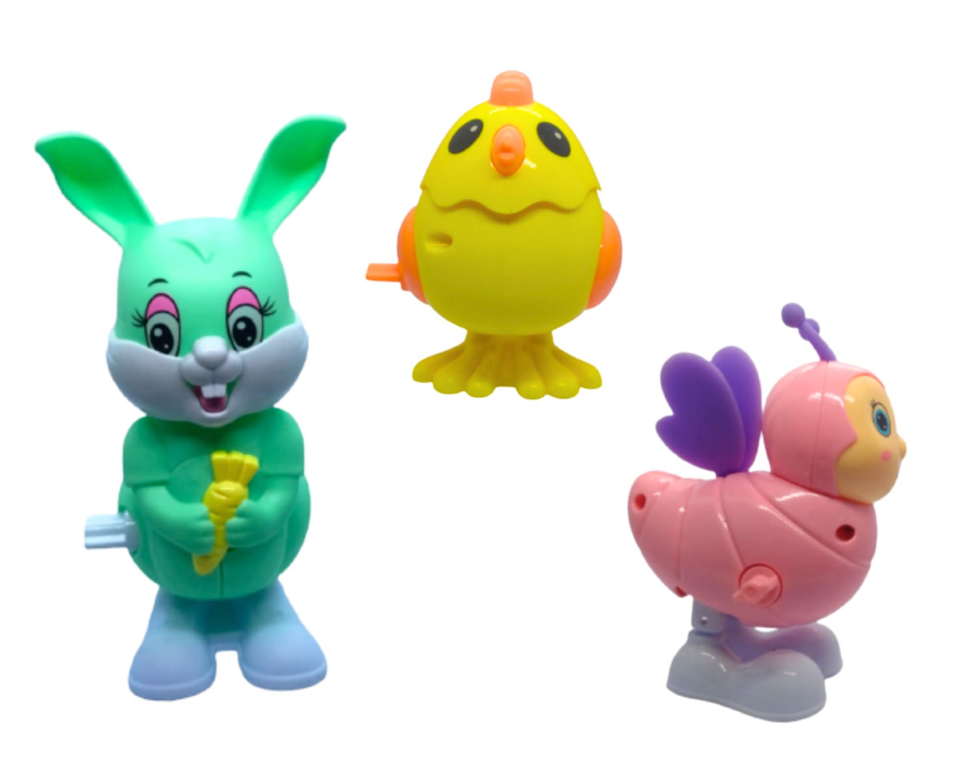 Cute Colorful Key Toys Operated Crawling Jumping/windup Toy for Boys and Girls/Moving and Rotating Head Key Toys for Kids Multicolor(Pack of 3) (Hen bee Rabbit) (B0CGLQL3BX) Amazon Price History, Amazon Price Tracker