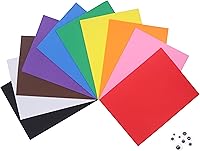 OISAKLD 10 Pack 9x12 Inch 2mm EVA Color Foam Sheets - Vibrant Elastic Craft Foam for Cosplay, Halloween, Christmas DIY Projects