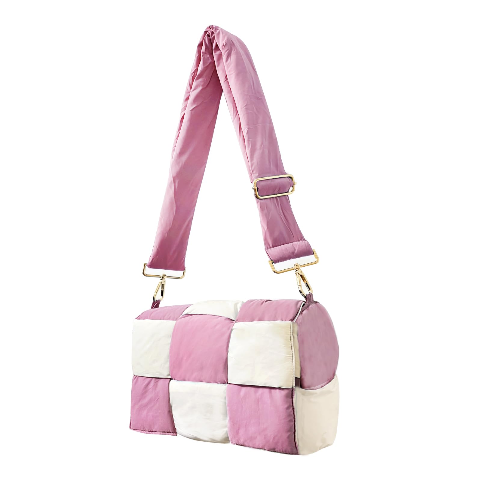 NAARIIAN Shoulder bags for women, Lightweight small puffer purses waterproof, handwoven puffy bag crossbody handbag