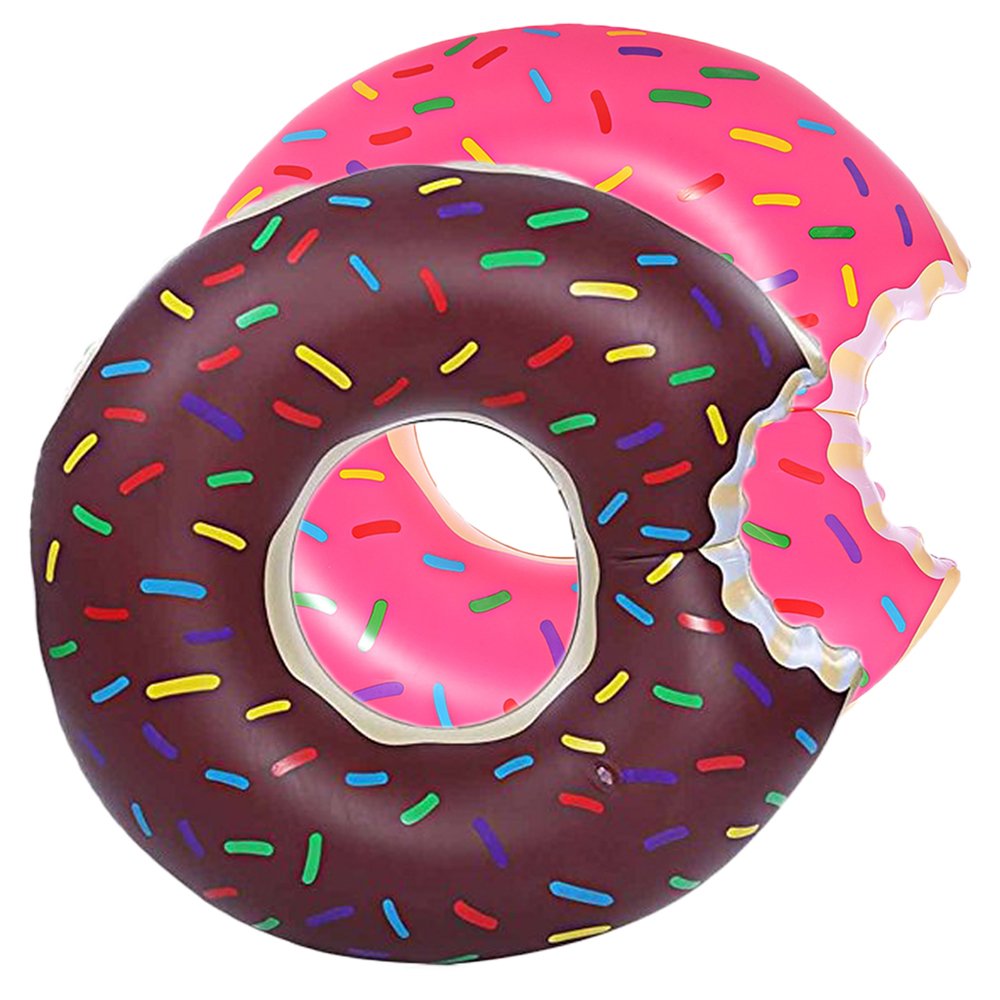 DMAR Pool Floats for Adults Donut Pool Float Inflatable Swim Rings 90cm Single