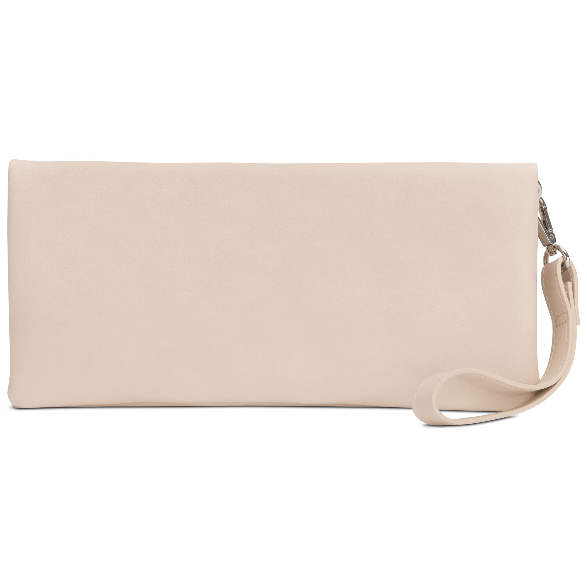 Expatrié Clutch Marie Damen Handtasche aus Veganem Leder - PU Ledertasche Abendtasche Umhängetasche Tasche Schultertasche - Elegante Clutch & Schultertasche in Einem