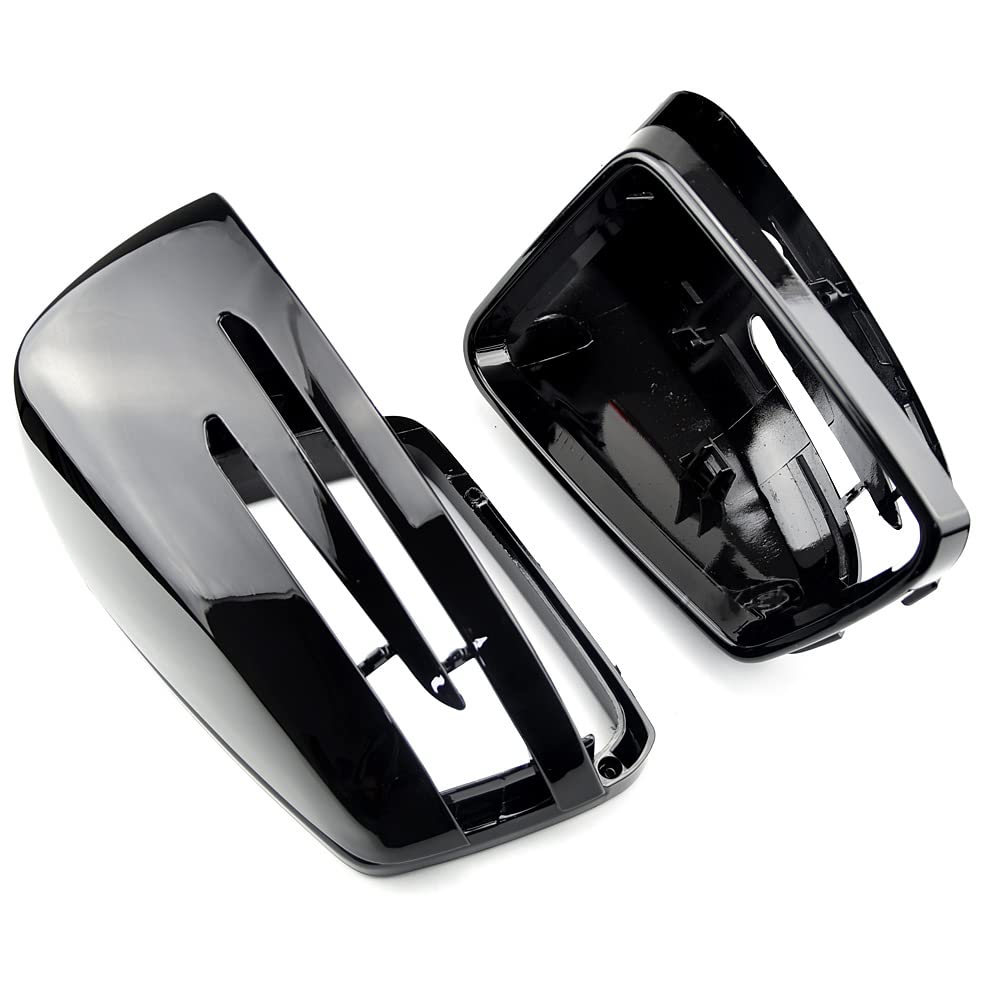 Coques de rétroviseur de voiture couvercle de rétroviseur latéral capuchon en plastique ABS style Compatible avec be-nz A B C E S CLA GLK GLA classe W176 W246 W204 W212 W221 X156 C117