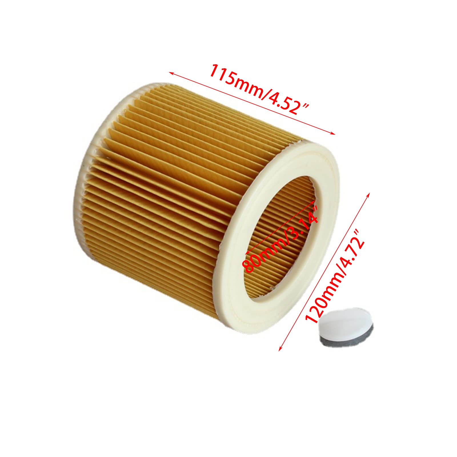 HEPA Filter Kits For 6.414-552.0 Vacuum Cleaner Replacements Part HEPA Filter Handheld Auto Vacuum Cleaner Accessories Vacuum Cleaner Filter Replacement Filter For Vacuum Cleaner Professional Vacuum