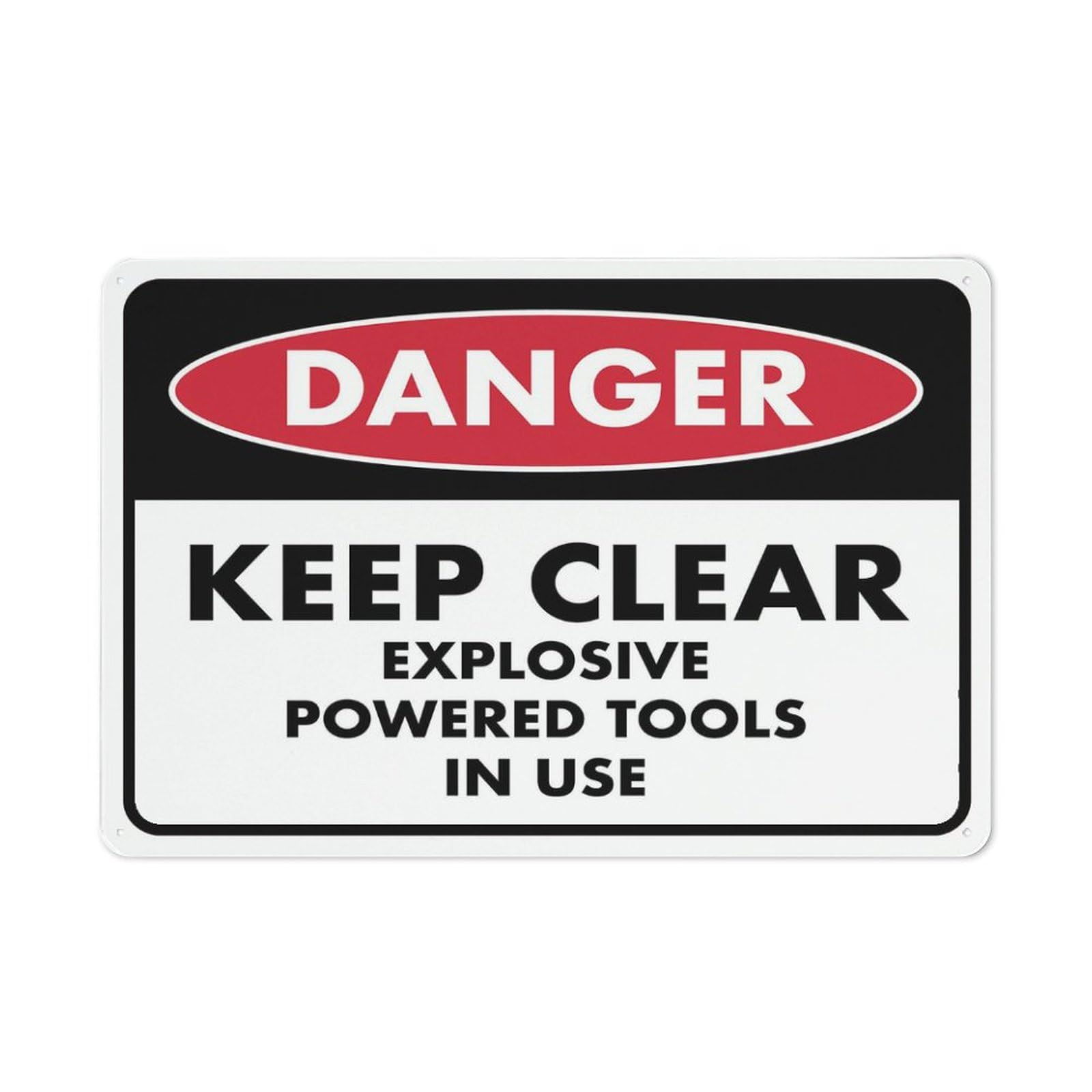 Danger Keep Clear Tools Sign Outdoor Metal Sign - 8x12Aluminum Sign for Business, Workplace, Office, Home, Delivery Signs, Road Signs, Garden Signs Outdoor Use