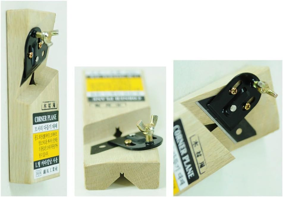 Japanese Style L Shape Corner Plane Wood Block Carpenter Tool for Trimming edge Angled corners