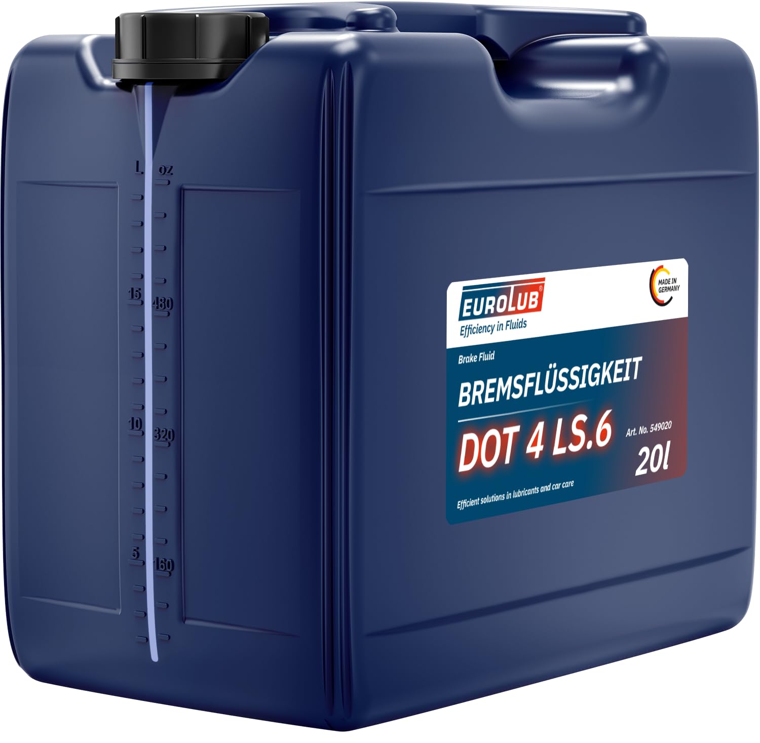 EUROLUB Bremsflüssigkeit DOT4 LS.6 (Class6), 20 Liter