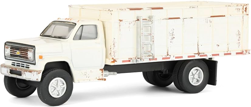1/64 1980 Chevrolet C-70 Weathered Grain Truck, White, Greenlight S.D. Trucks Series 20 45200-A