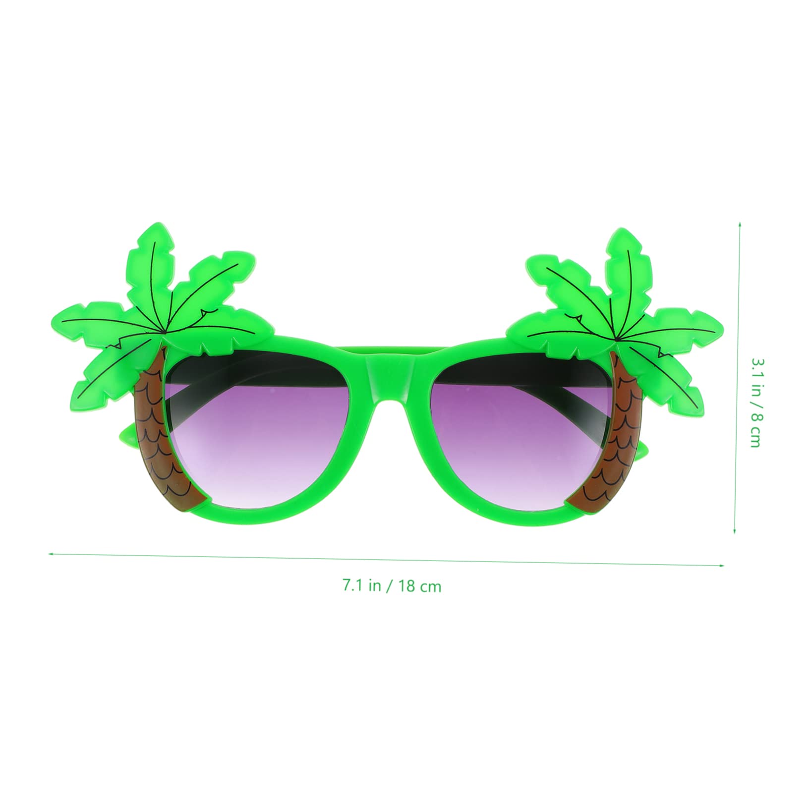 Ciieeo 5 Sätze Hawaiian Party Brille Lustige Sonnenbrille Für Beach Party Dekorationen Tropische Kostümbrille Mit Kokosnuss Design Für Unvergessliche Feiern 2 Stücke * 5