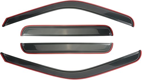 Miniatura 4 de LONGKEES Visor de ventana compatible con Ford F250F350F450F550 Super Duty 1999-2016, deflectores de ventana