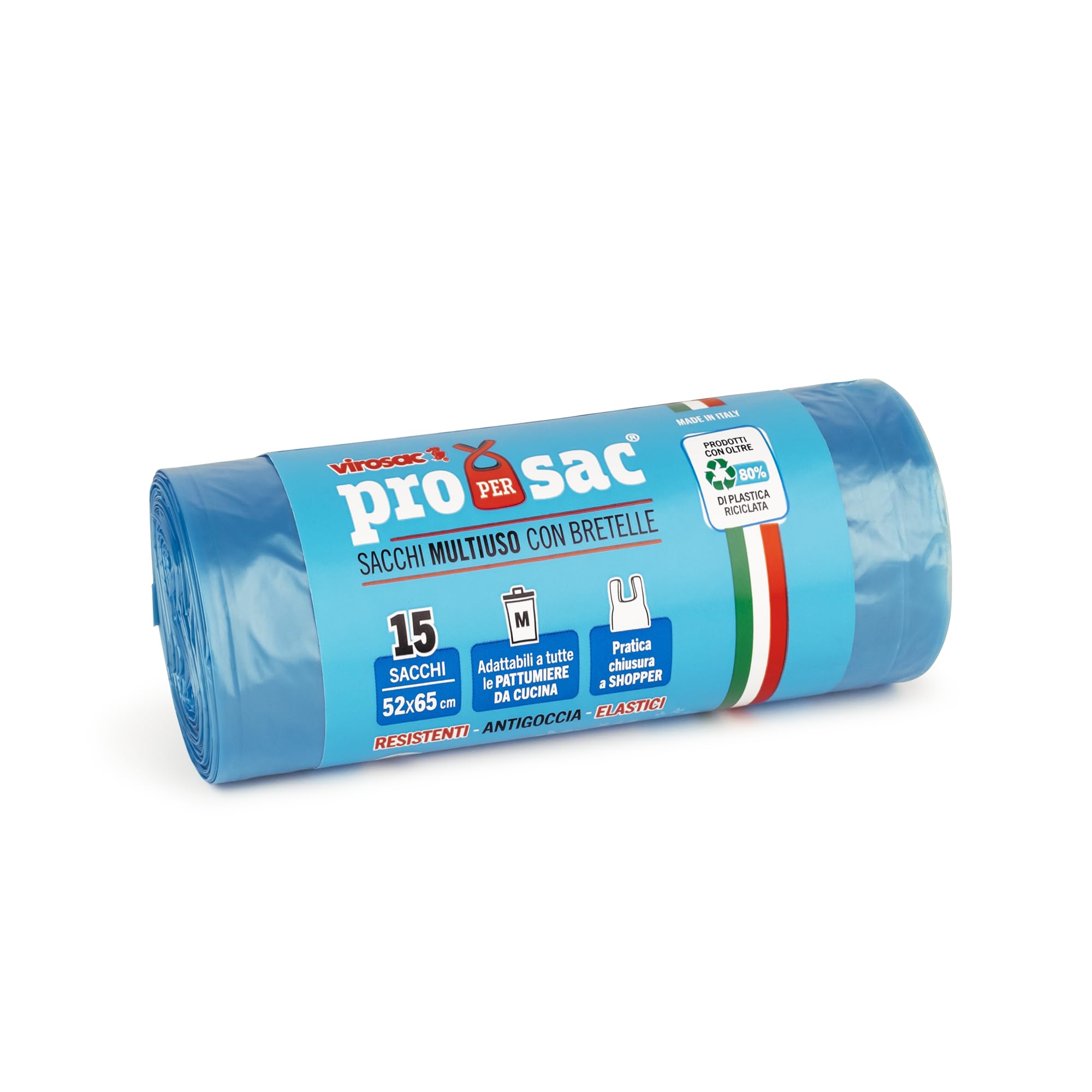 6X Roll Of 15 Proxsac Talcum Scented Bags 52X65 CM Virosac