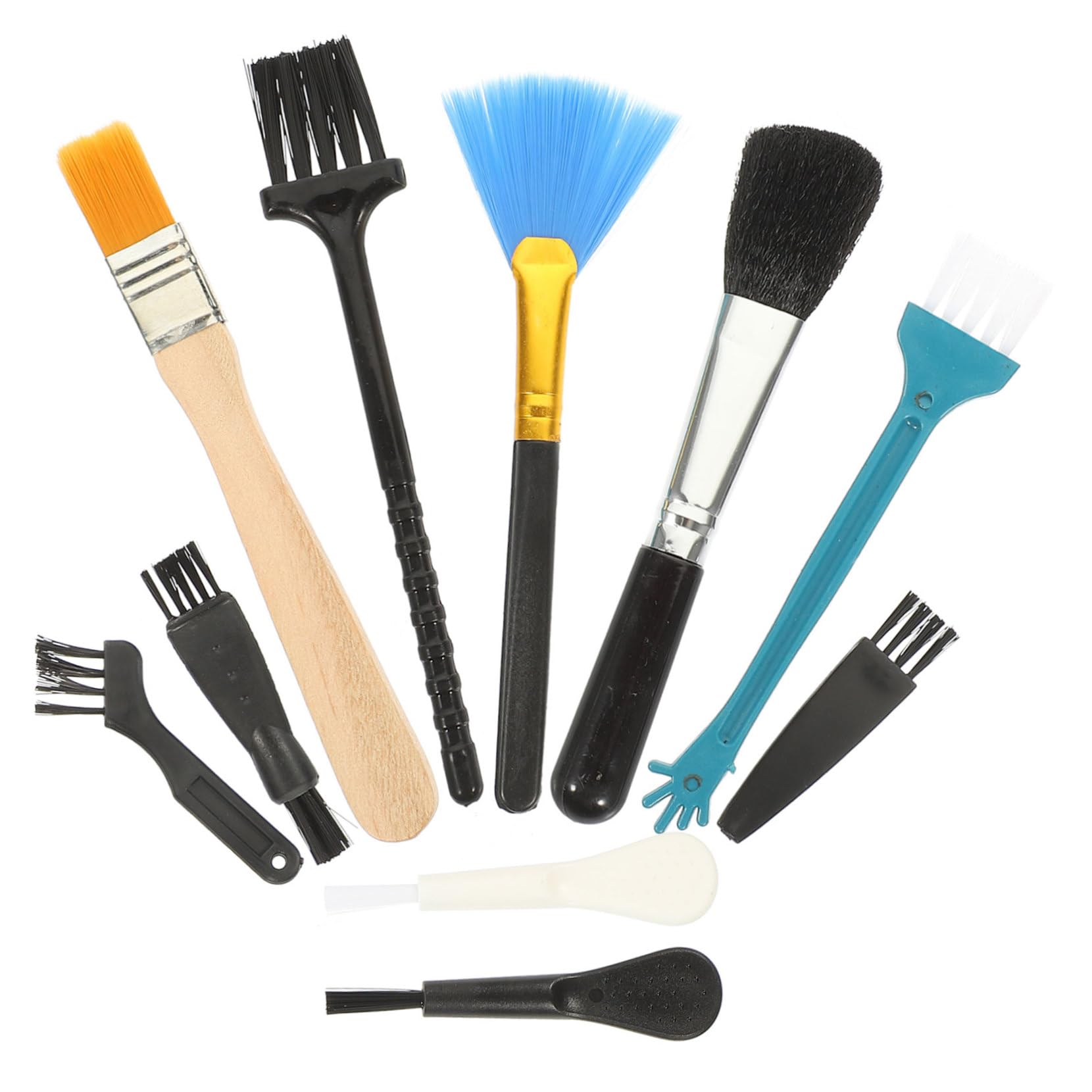 LIFKICH Keyboard Brush 10pcs Soft Bristle Cleaning Brush Electronics Cleaning Kit for Pc