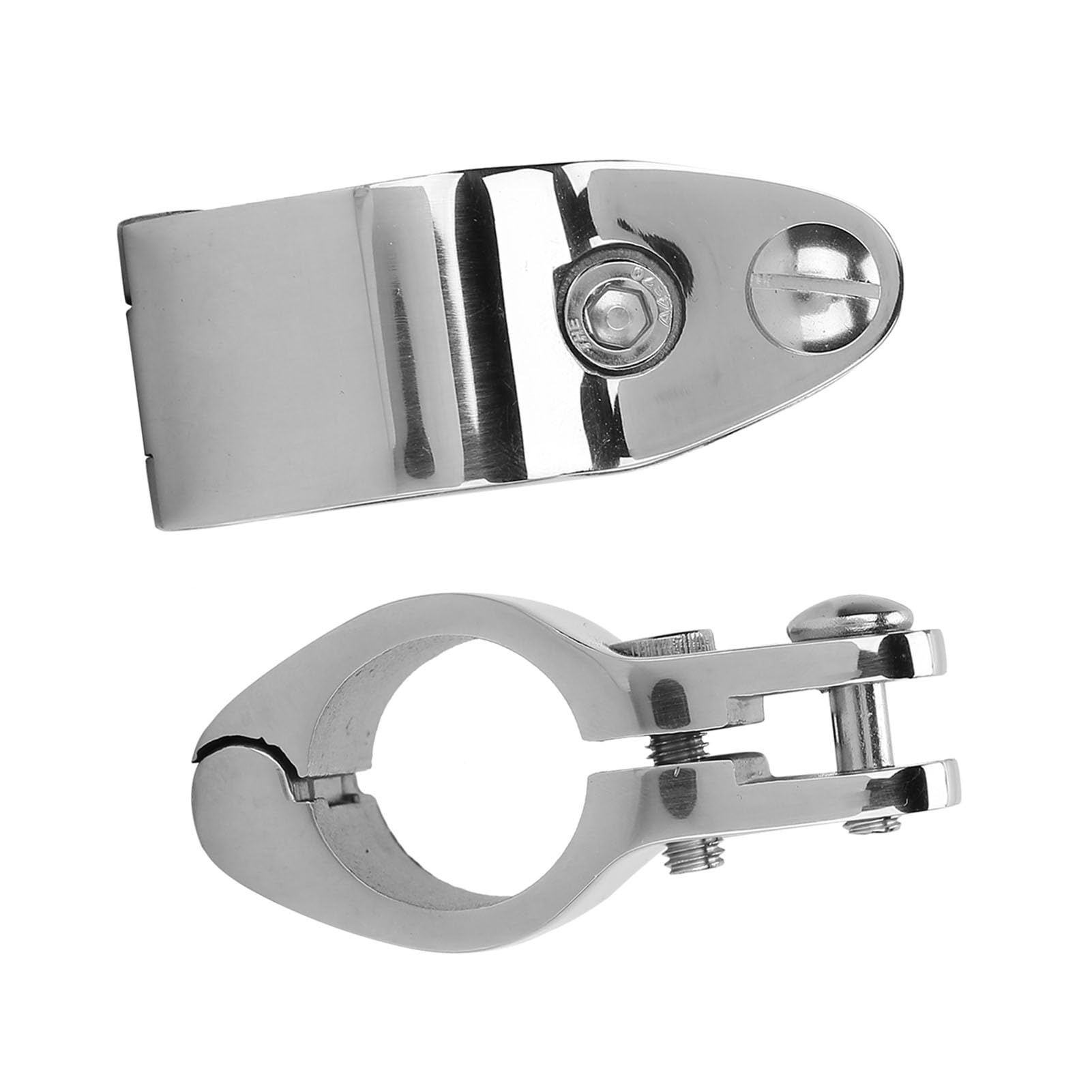 2 Stück Weniger Stahl-Boots-Marine-Scharnier-Oberbacken-Gleitbeschläge, Multifunktionales Zubehör für den Heimgebrauch (20MM)