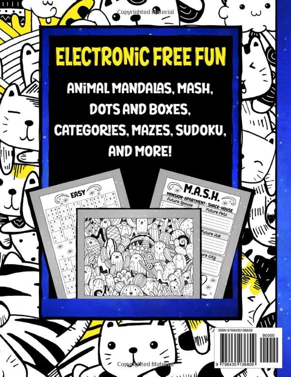 AHHHH I'm So Bored! Activity Book for Teens Made By Teens: 102 Pages of Mandala Coloring, M.A.S.H., Dots and Boxes, Sudoku, Mazes, and More; gift for teens tweens 11-17 - Image 2
