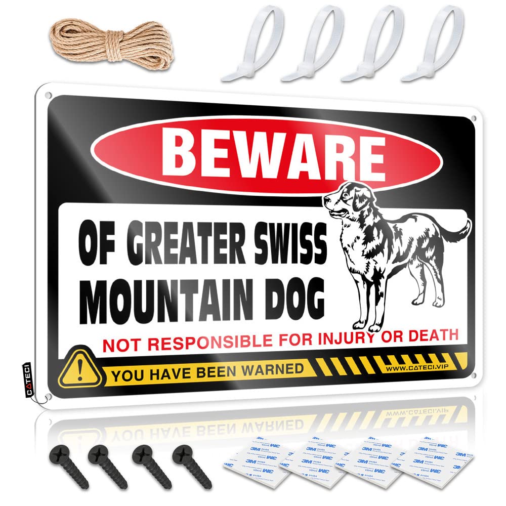 Signs For Bedroom Door Beware Of Greater Swiss Mountain Dog Tin Sign Funny Signs For Bar Funny Signs For Bedroom(30X40CM)